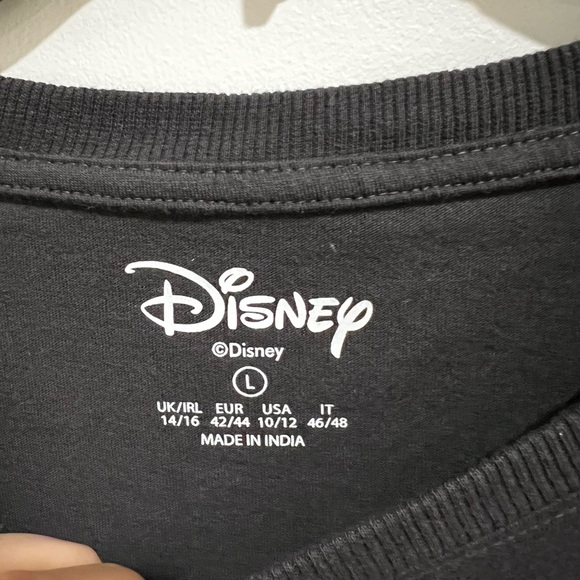 Disney Black Short Sleeve Tee with Mickey & Friends Colorful Graphic - Picture 4 of 6